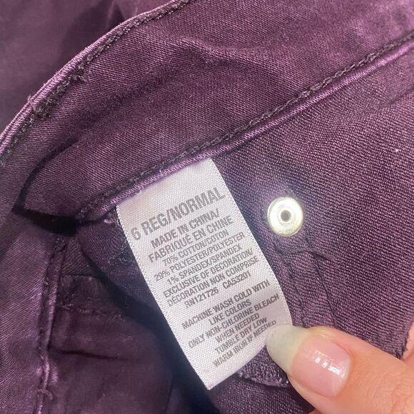 Purple Aeropostale skinny jeans size 6R - Picture 2 of 2